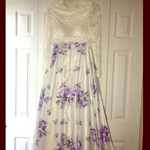 Two piece prom dress